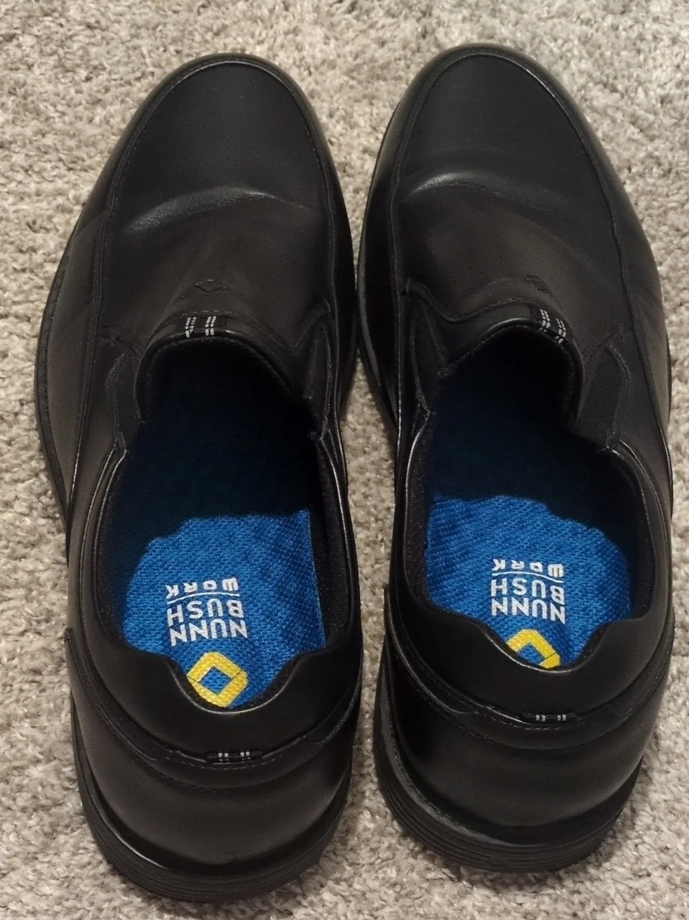 Nunn Bush Black Slip-On Dress Loafers